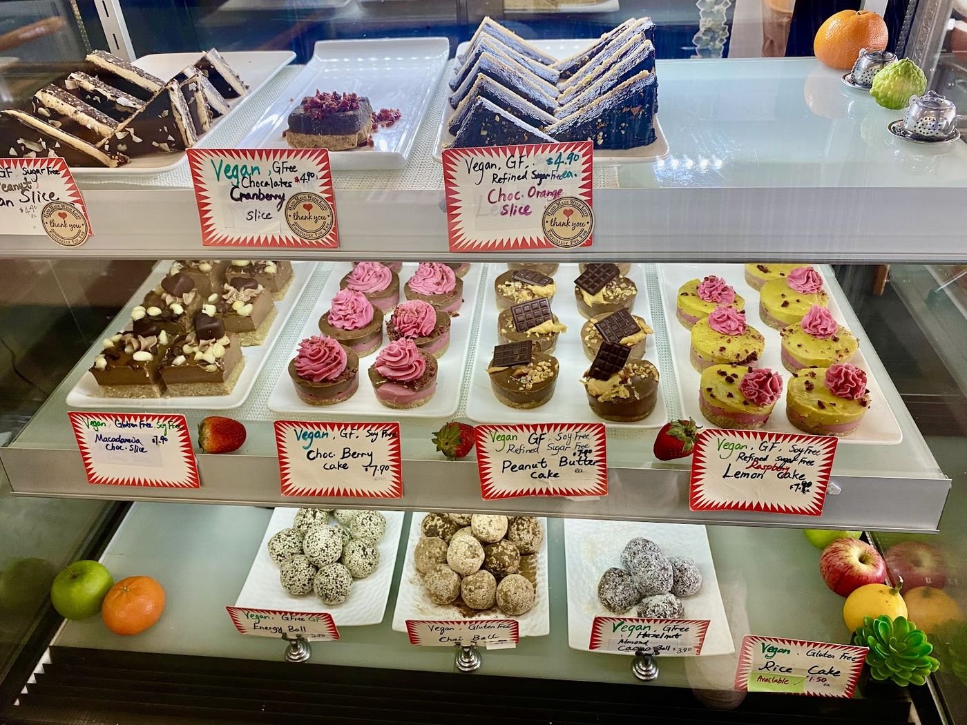 The Heart Food sweets cabinet