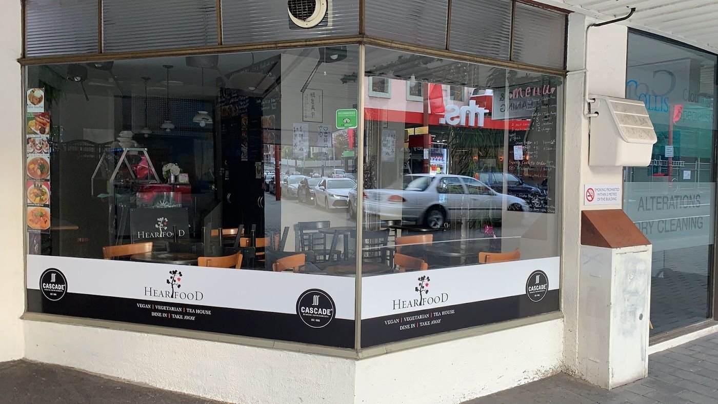 Heart Food shopfront on Liverpool Street, Hobart